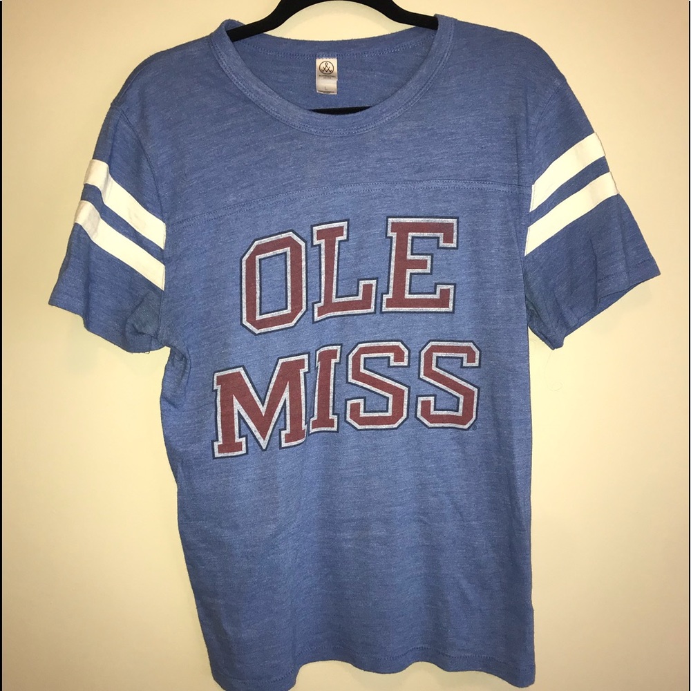Ole miss football-style collegiate tee